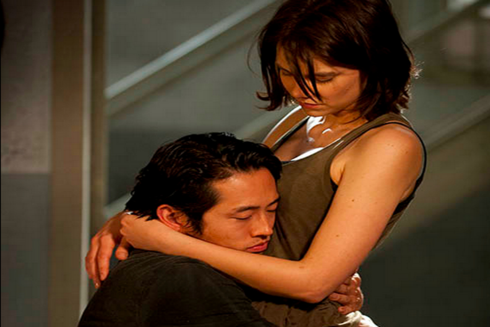 Glenn and (now pregnant) Maggie.