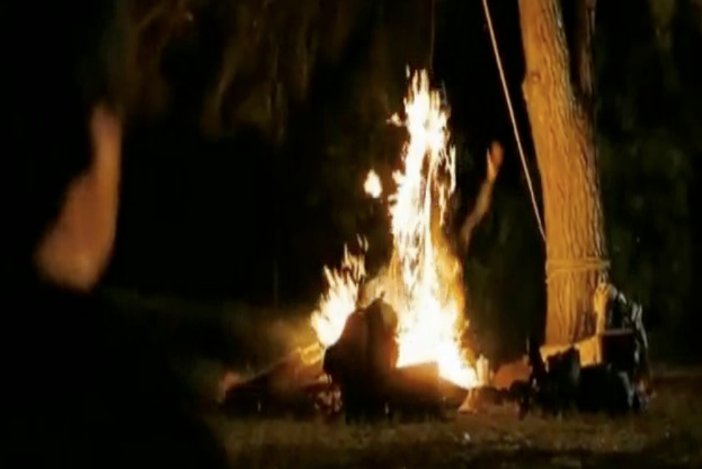 Amanda's death via fire in Friday the 13th