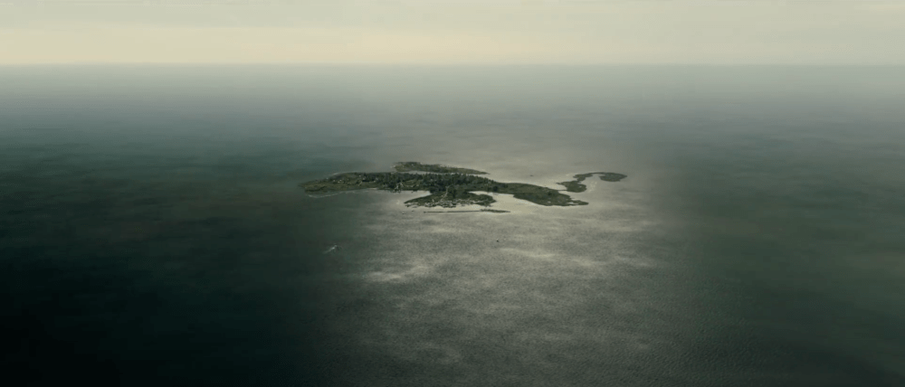 Ariel shot of an island