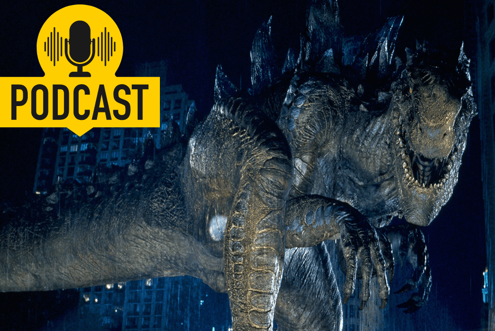 Godzilla movie monster looks ready to strike a city